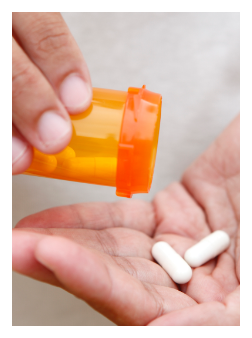 placing unused pills in drop box